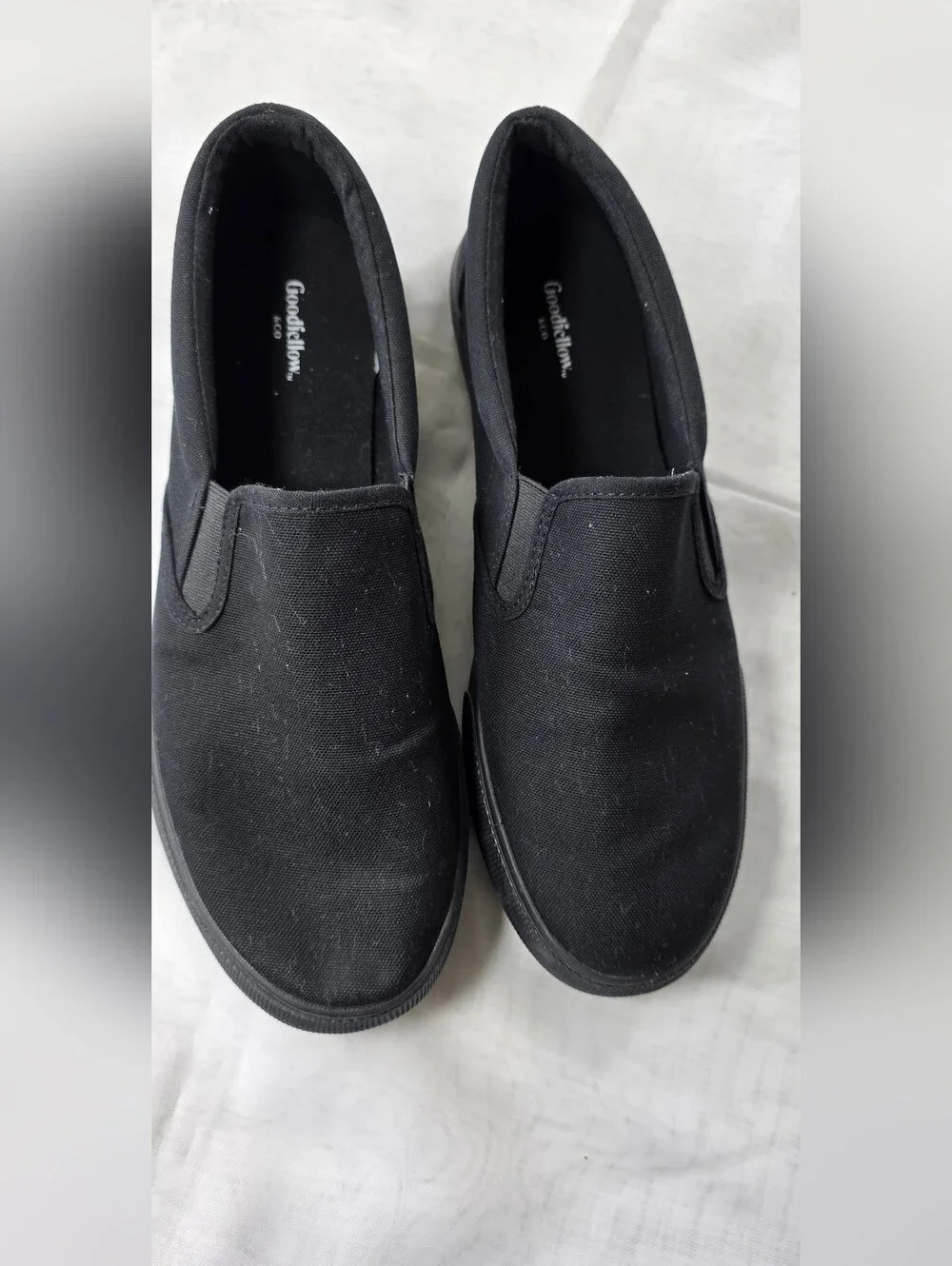 Goodfellow & Co Men’s Black Canvas Slip-On Loafers